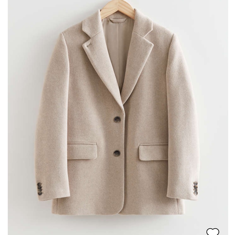 NWT &other stories oversized wool blazer- size 6